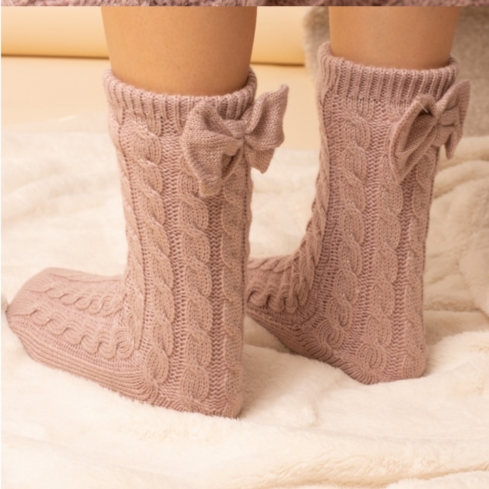 UGG LAILA BOW Ladies Fleece Lined Socks